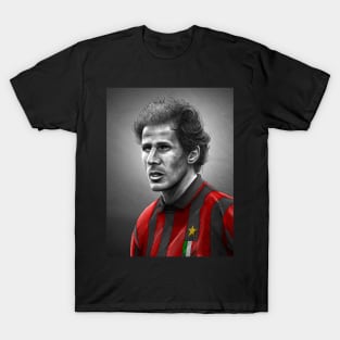 Franco Baresi - AC Milan Serie A Football Artwork T-Shirt